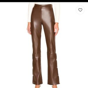 Superdown Paloma Buttoned Pant in Chocolate Brown